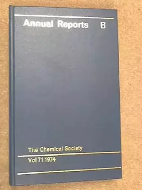 Couverture du produit · Annual Reports on the Progress of Chemistry: Organic Chemistry Sect. B