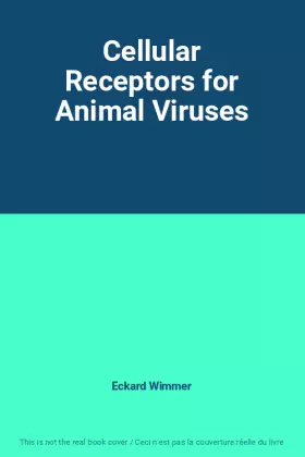 Couverture du produit · Cellular Receptors for Animal Viruses