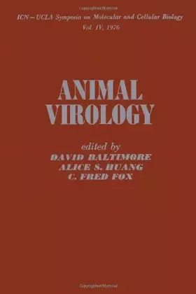 Couverture du produit · Animal virology (ICN-UCLA symposia on molecular and cellular biology)
