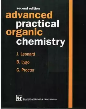 Couverture du produit · Advanced Practical Organic Chemistry
