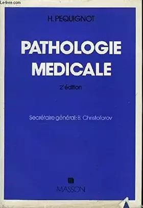 Couverture du produit · Pathologie médicale