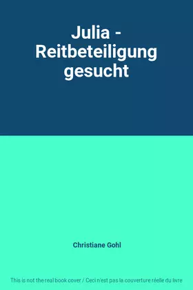 Couverture du produit · Julia - Reitbeteiligung gesucht