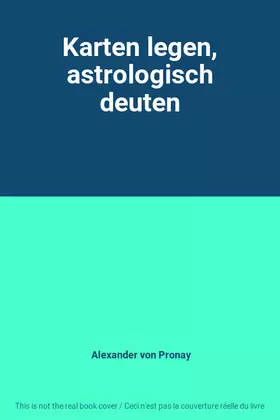Couverture du produit · Karten legen, astrologisch deuten