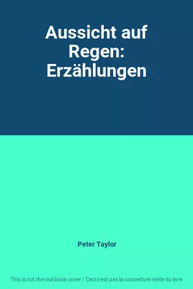 Couverture du produit · Aussicht auf Regen: Erzählungen