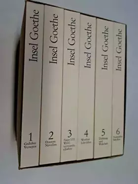 Couverture du produit · Insel Goethe Werkausgabe in 6 Bänden TB, in O-Schuber