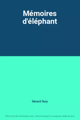 Couverture du produit · Mémoires d'éléphant