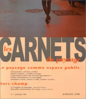 Couverture du produit · LES CARNETS DU PAYSAGE N° 1