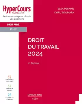 Couverture du produit · Droit du travail 2024 17ed
