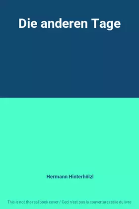 Couverture du produit · Die anderen Tage