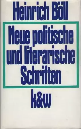 Couverture du produit · Neue politische und literarische Schriften.