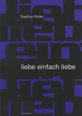 Couverture du produit · liebe einfach liebe: Eine lyrische Liebesgeschichte