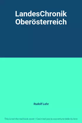 Couverture du produit · LandesChronik Oberösterreich