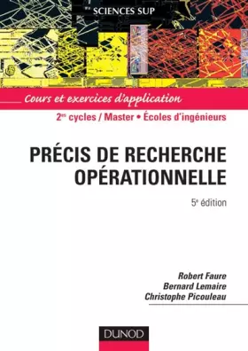 Couverture du produit · Précis de recherche opérationnelle : Méthodes et exercices