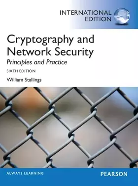 Couverture du produit · Cryptography and Network Security: Principles and Practice