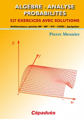 Couverture du produit · Algèbre - Analyse Probabilités