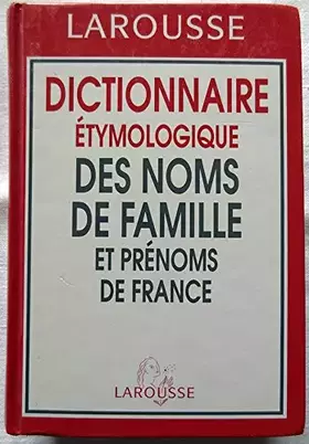 Couverture du produit · Dictionnaire etymologique des noms de famille