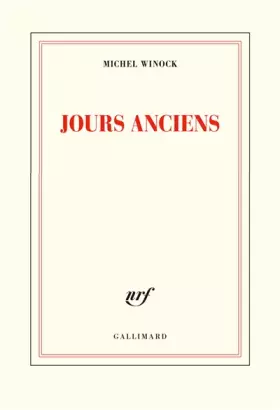 Couverture du produit · Jours anciens