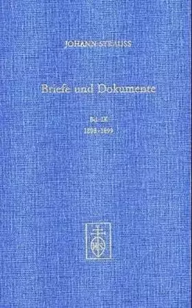 Couverture du produit · Johann Strauss (Sohn) - Leben und Werk in Briefen und Dokumenten: 1898-1899