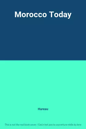 Couverture du produit · Morocco Today