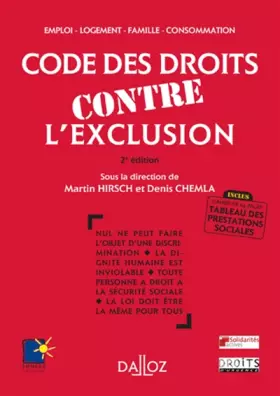 Couverture du produit · Code des droits contre l'exclusion. Emploi, logement, famille, consommation-2e éd