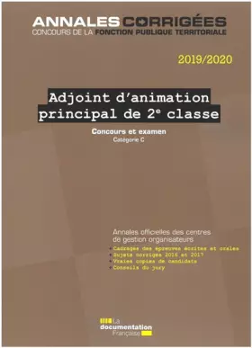 Couverture du produit · Adjoint d'animation principal de 2e classe, concours et examen: Concours externe, interne, 3e concours, examen d'avancement de 