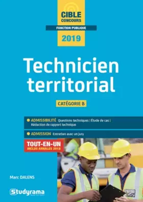 Couverture du produit · Technicien territorial Catégorie B: Tout-en-un inclus annales 2018