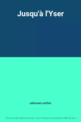 Couverture du produit · Jusqu'à l'Yser