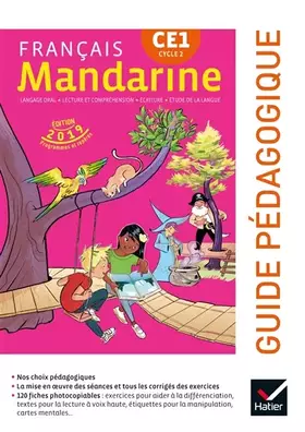Couverture du produit · Mandarine - Français CE1 Éd. 2019 - Guide pédagogique