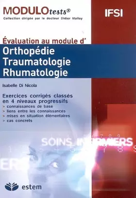 Couverture du produit · Orthopédie, traumatologie, rhumatologie: MODULOTESTS