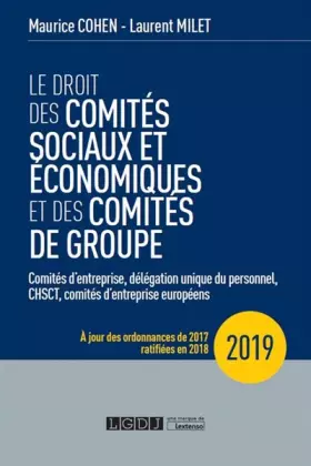 Couverture du produit · Le droit des comités sociaux et économiques et des comités de groupe (CSE): Comités d'entreprise, délégation unique du personne
