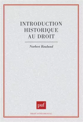 Couverture du produit · Introduction historique au droit