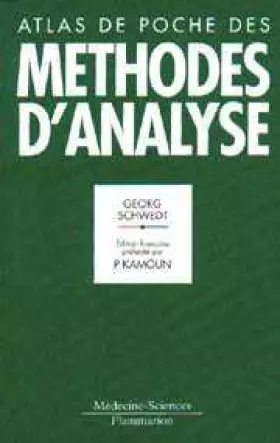 Couverture du produit · Atlas de poche des méthodes d'analyse