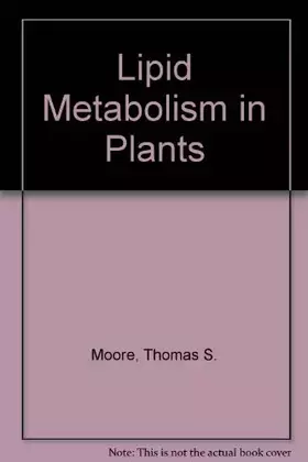Couverture du produit · Lipid Metabolism in Plants
