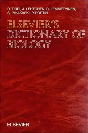 Couverture du produit · Elsevier's Dictionary of Biology: In English (with definitions)