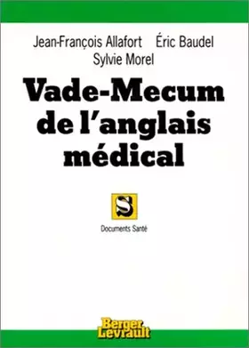 Couverture du produit · Vade-mecum de l'anglais médical