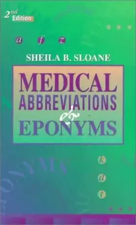 Couverture du produit · Medical Abbreviations and Eponyms (MEDICAL ABBREVIATIONS & EPONYMS (SLOANE))