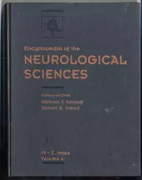 Couverture du produit · Encyclopedia of the Neurological Sciences (Volume  4)