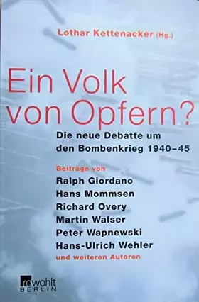 Couverture du produit · Ein Volk von Opfern?: Die neue Debatte um den Bombenkrieg 1940 - 1945