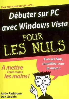 Couverture du produit · Débuter sur PC avec Windows Vista pour les Nuls