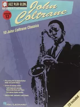 Couverture du produit · Hal Leonard Jazz Play Along John Coltrane Vol. 13 Book and CD