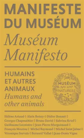 Couverture du produit · Manifeste du Museum - Humains et Autres Animaux