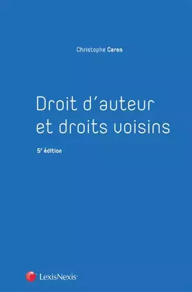 Couverture du produit · Droit d'auteur et droits voisins