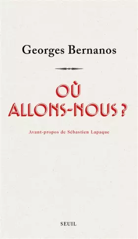 Couverture du produit · Où allons-nous ?