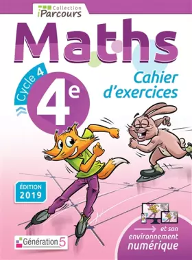 Couverture du produit · Cahier d'Exercices iParcours Maths 4e (2019)