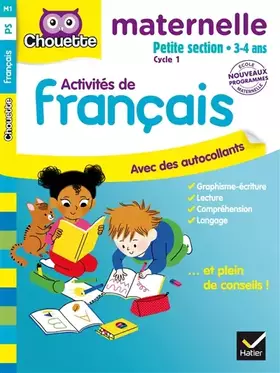 Couverture du produit · Activités de français, petite section cycle 1
