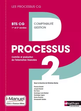 Couverture du produit · Processus 2 BTS CG 1re et 2e années