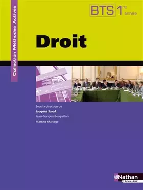 Couverture du produit · Droit - BTS 1re année