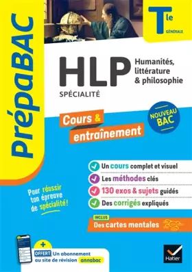 Couverture du produit · Prépabac - HLP Tle générale (spécialité) - Bac 2025: cours, méthodes & sujets corrigés (programme de Terminale)