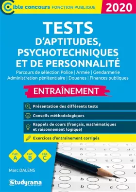 Couverture du produit · Tests d'aptitudes, psychotechniques et de personnalité entraînement 2020