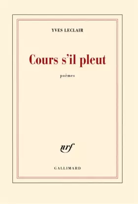 Couverture du produit · Cours s'il pleut